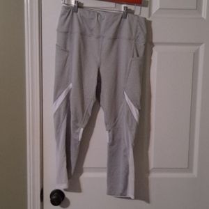 Grey and white avia workout leggings